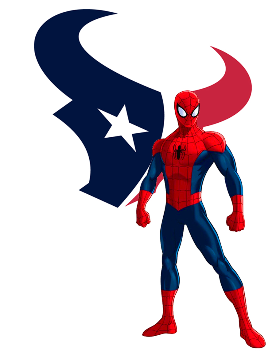 Houston Texans Spider Man Logo vinyl decal